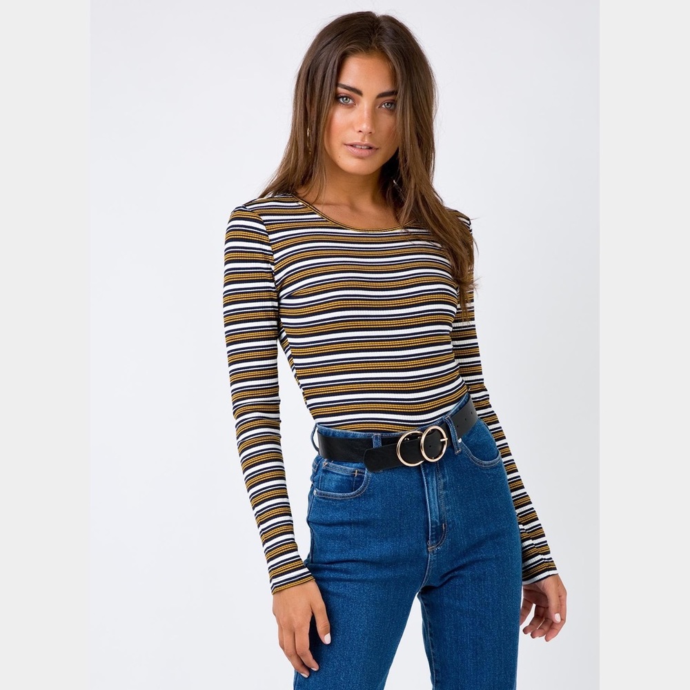 Princess Polly Long Sleeved Striped Top